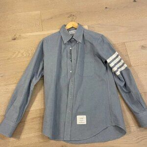 Thom Brown: Size 3, Chambray Button Up Shirt